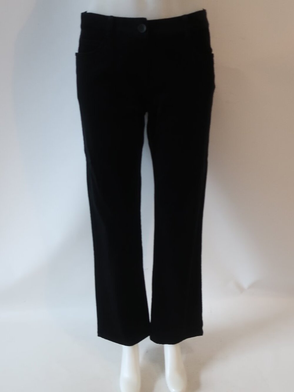 Womens Eileen Fisher Petite Black (Item-88) Velvet Trouser Pant PM